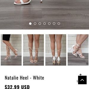 White heels from Fashionnova